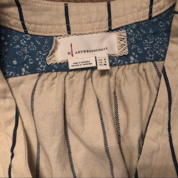 ANTHROPOLOGIE Twill Belted Jumpsuit Size 4 NWT - Picture 4 of 9